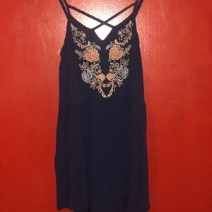 Navy blue romper